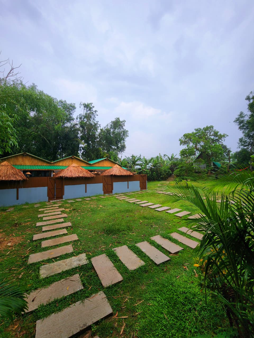 Walking area in resort