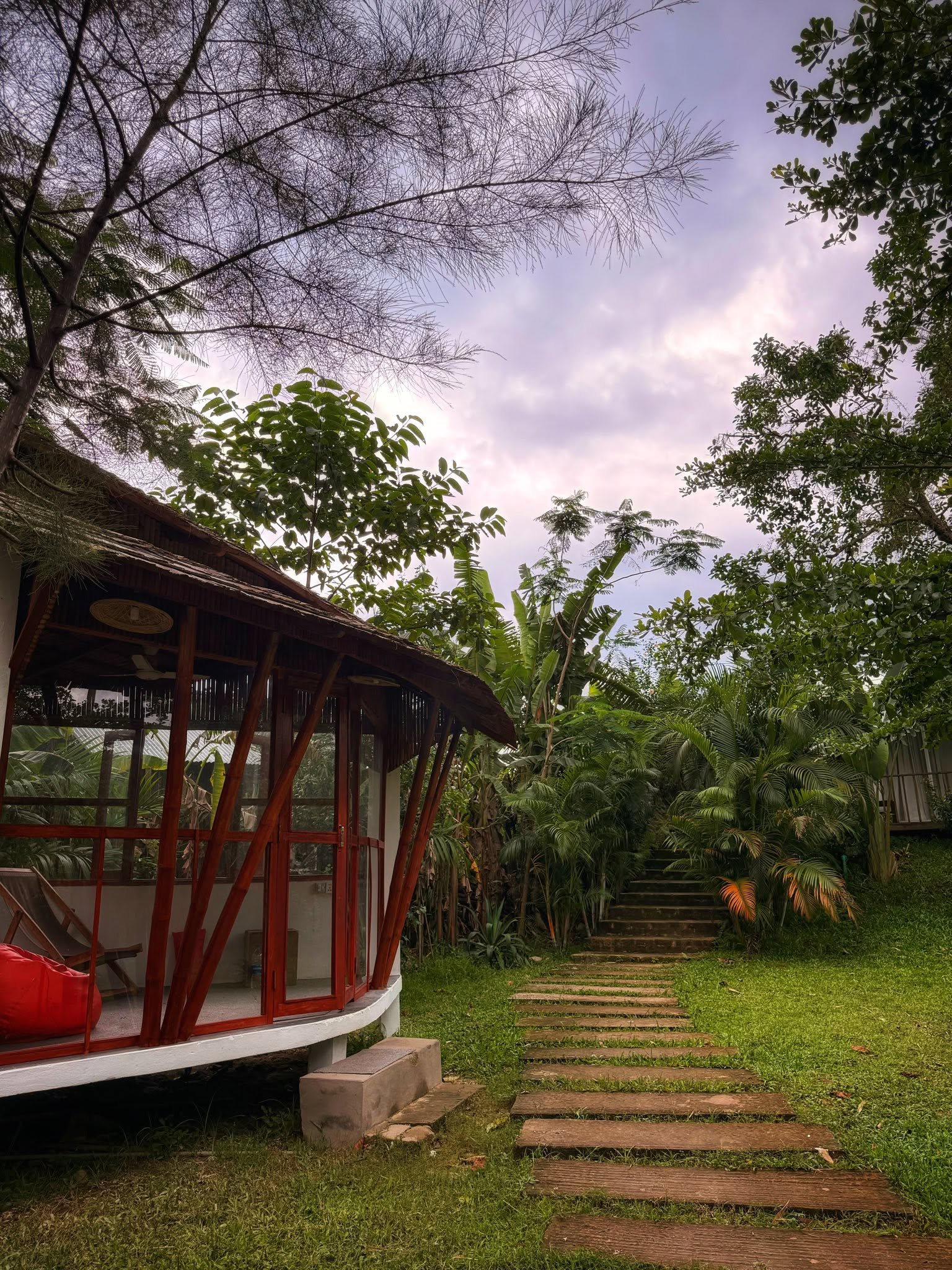 Walking area in resort